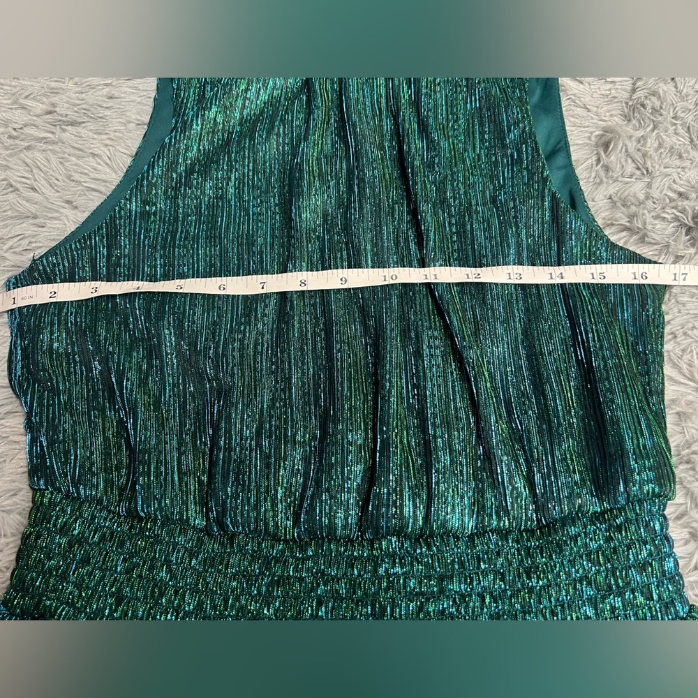 1. State Green Tiered Halter Midi Dress! - Picture 13 of 16